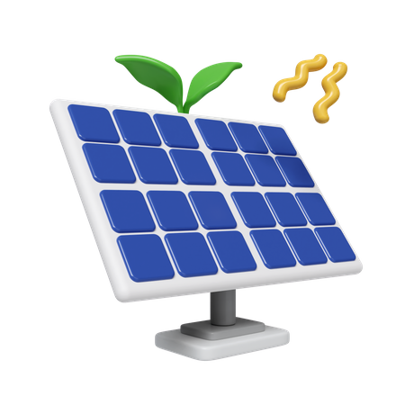 Solar Panel  3D Icon