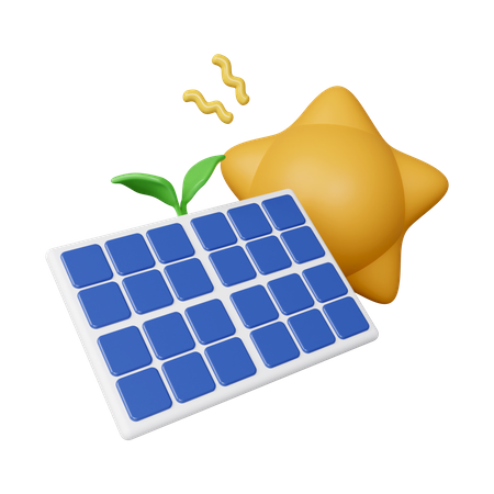 Solar Panel  3D Icon