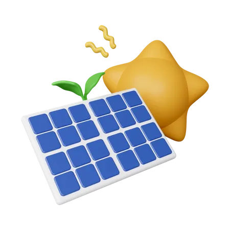 Solar Panel  3D Icon