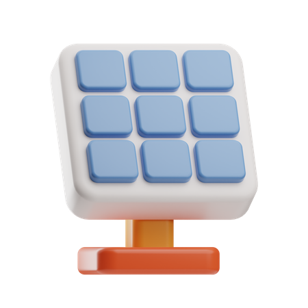 Solar Panel  3D Icon