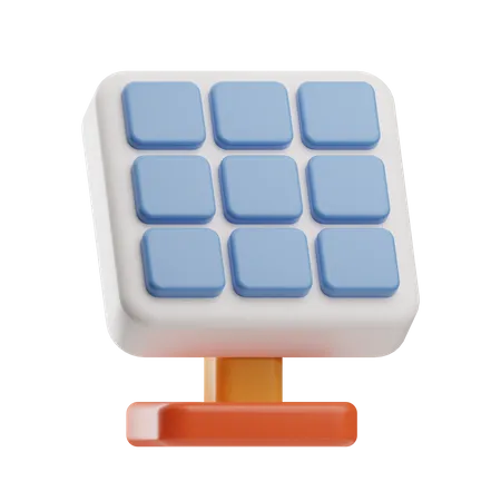 Solar Panel  3D Icon