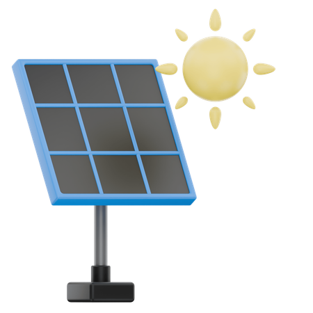 Solar Panel  3D Icon