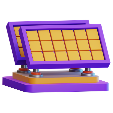 Solar Panel  3D Icon