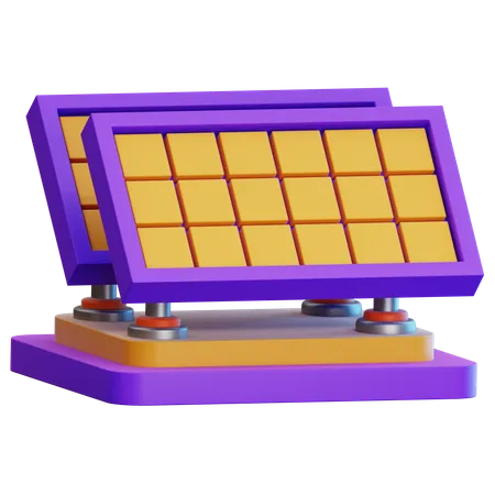 Solar Panel  3D Icon