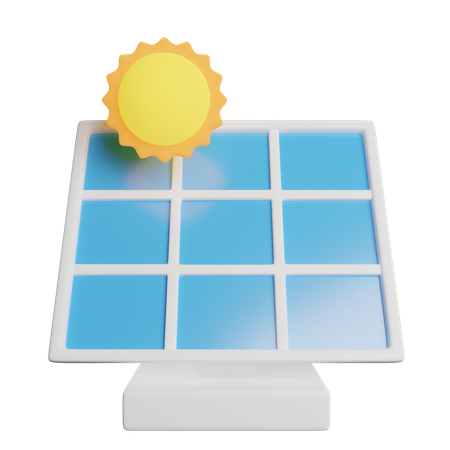 Solar Panel  3D Icon