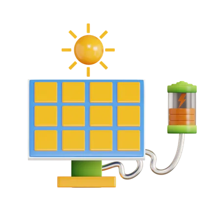 Solar Panel  3D Icon