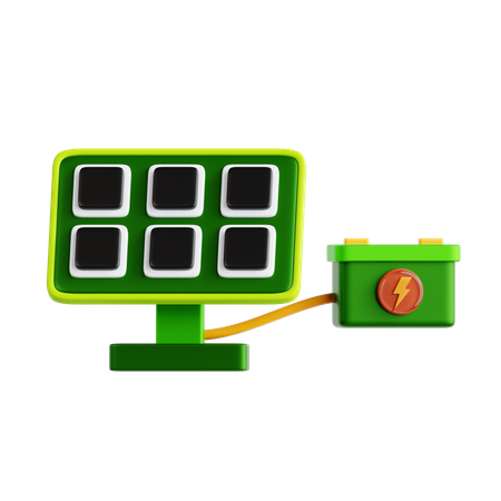 Solar Panel  3D Icon