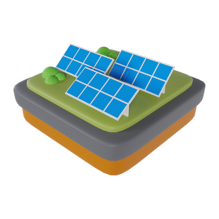 Solar Panel  3D Icon