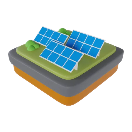 Solar Panel  3D Icon