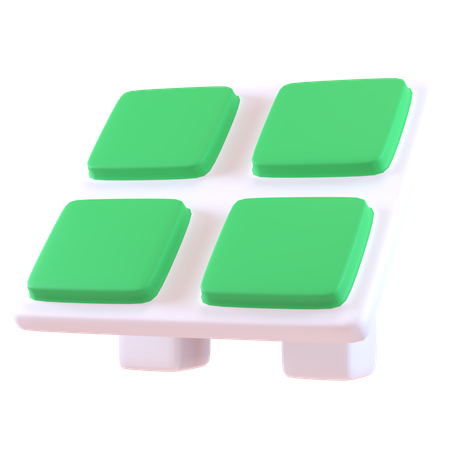 Solar Panel  3D Icon