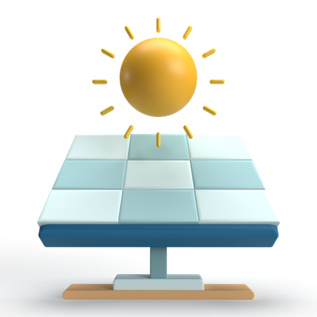 Solar Panel  3D Icon