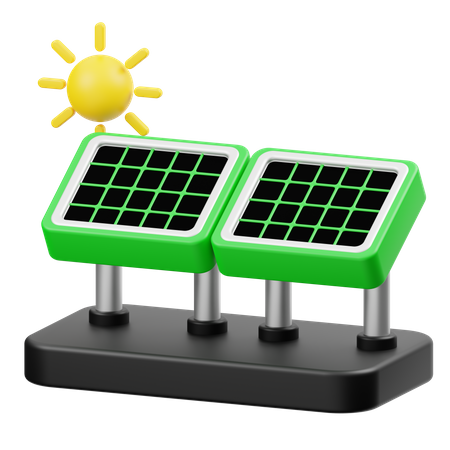 Solar Panel  3D Icon