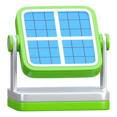 Solar Panel  3D Icon