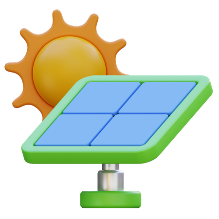 Solar Panel  3D Icon