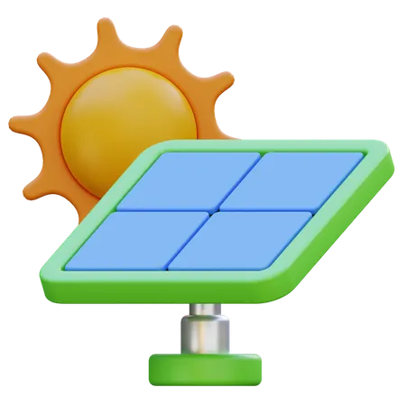 Solar Panel  3D Icon