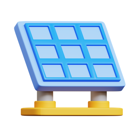 Solar Panel  3D Icon