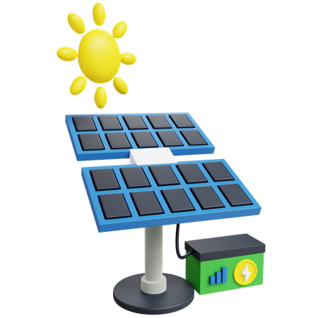 Solar Panel  3D Icon