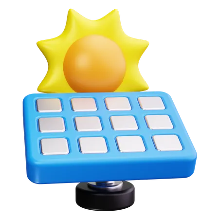 Solar Panel  3D Icon