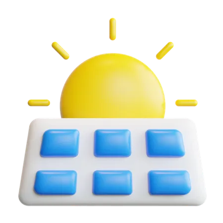 Solar panel  3D Icon