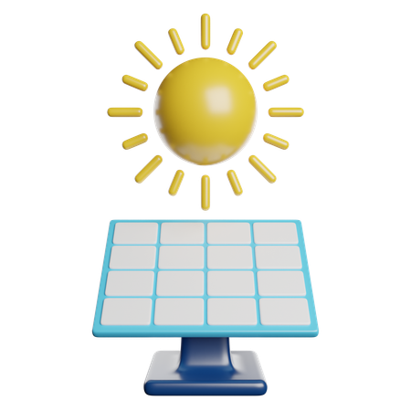 Solar Panel  3D Icon