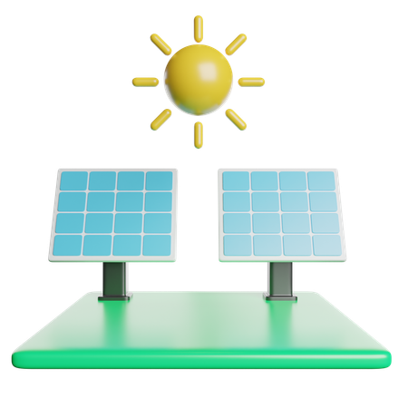 Solar Panel  3D Icon