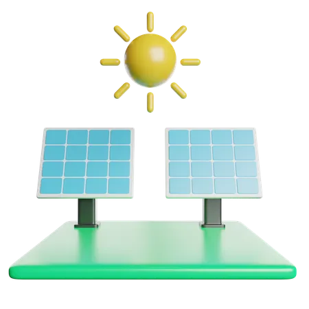 Solar Panel  3D Icon