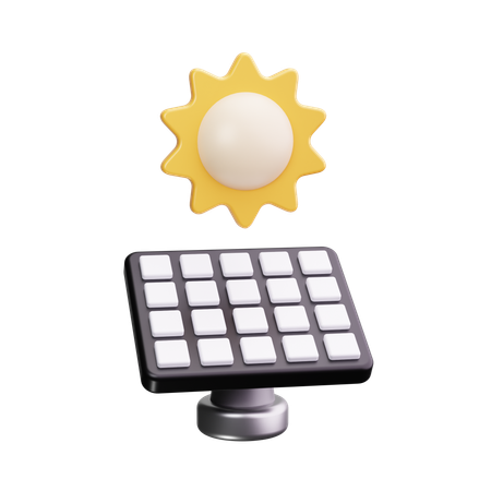 Solar panel  3D Icon