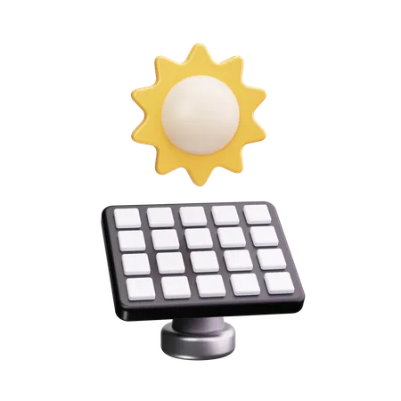 Solar panel  3D Icon