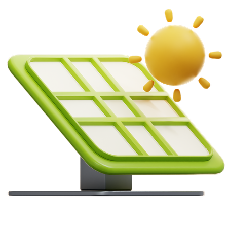 Solar Panel  3D Icon
