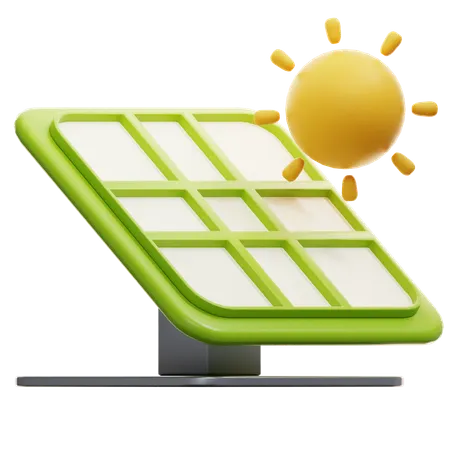Solar Panel  3D Icon