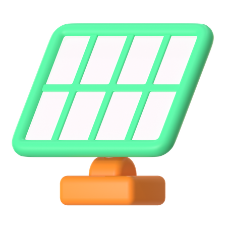 Solar Panel  3D Icon