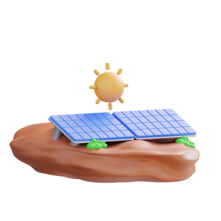 Solar Panel  3D Icon