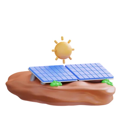 Solar Panel  3D Icon