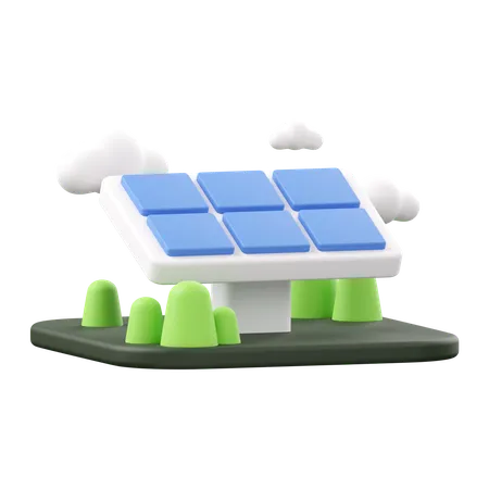 Solar Panel  3D Icon