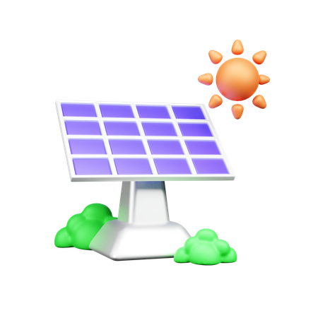 Solar Panel  3D Icon