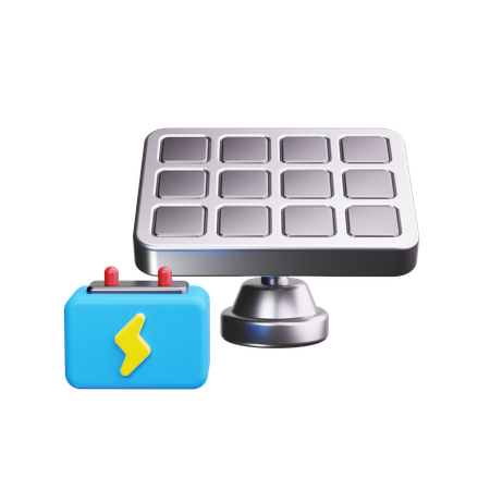 Solar Panel  3D Icon