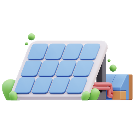 Solar Panel  3D Icon