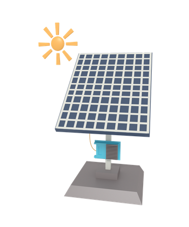 Solar Panel  3D Icon