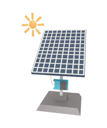 Solar Panel  3D Icon