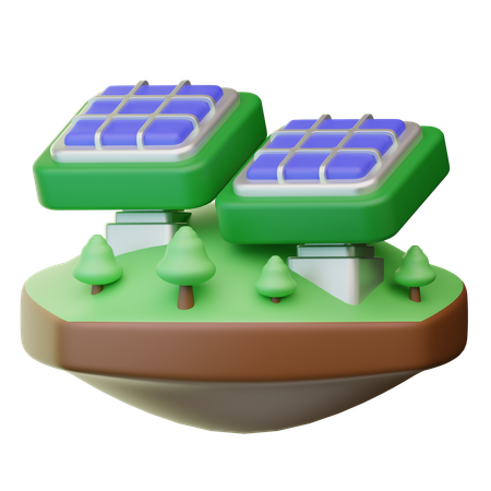 Solar Panel  3D Icon