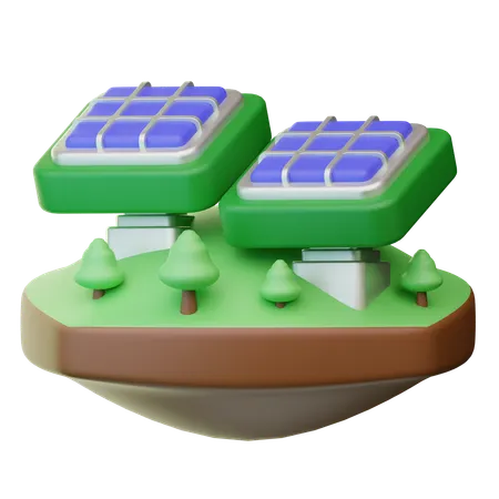 Solar Panel  3D Icon
