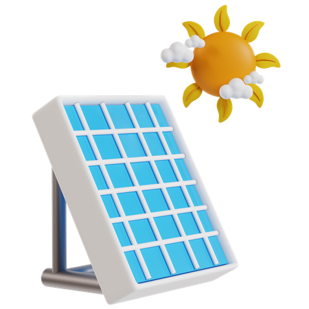 Solar Panel  3D Icon