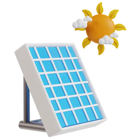 Solar Panel  3D Icon