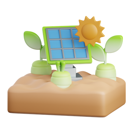 Solar Panel  3D Icon