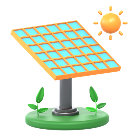 Solar Panel  3D Icon