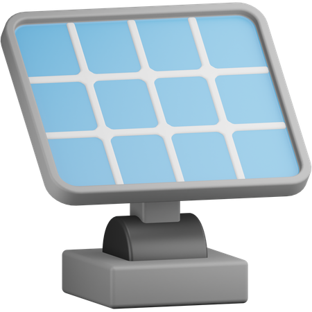 Solar Panel  3D Icon