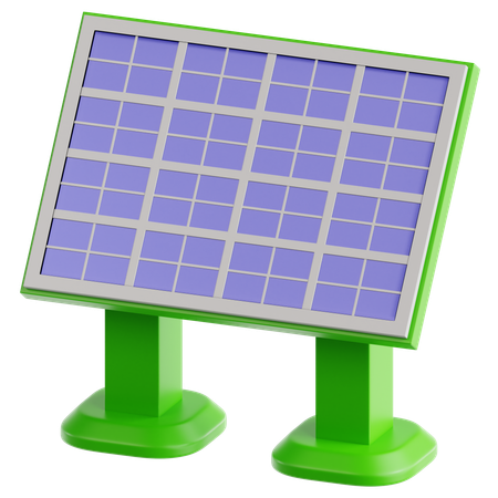 Solar Panel  3D Icon