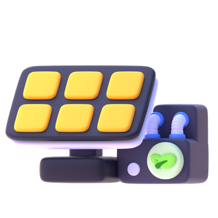 Solar Panel  3D Icon