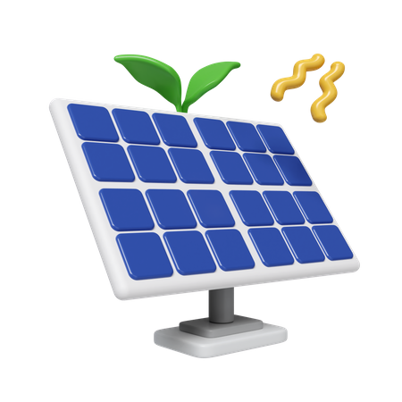 Solar Panel  3D Icon
