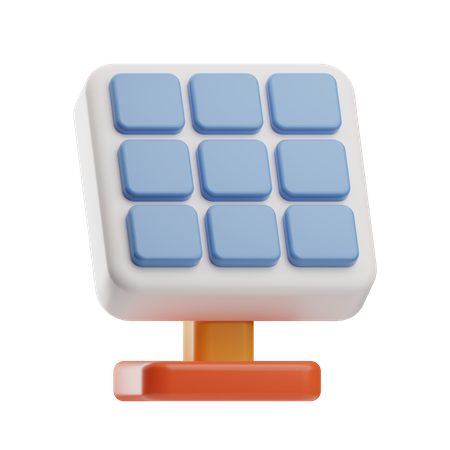 Solar Panel  3D Icon